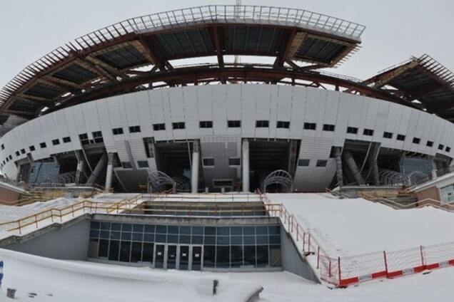 В России при строительстве моста к 'Зенит-Арене' рухнул кран: видеофакт