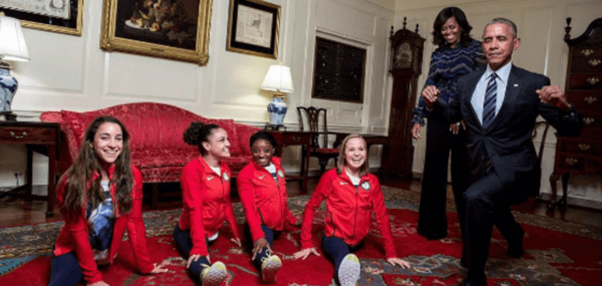 Барак Обама на шпагаті