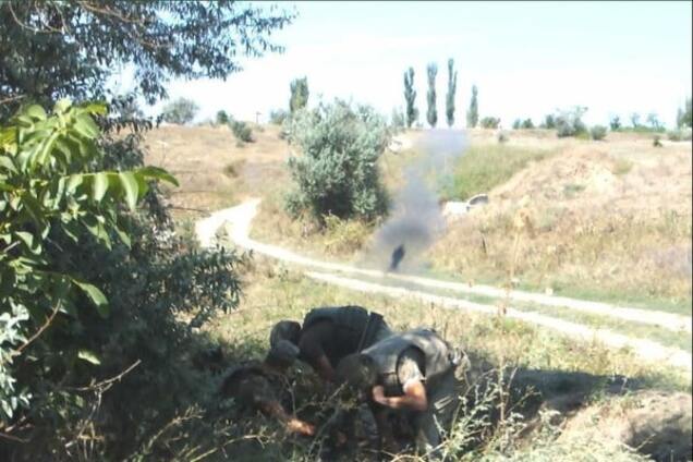 Украинские десантники-минометчики на учениях