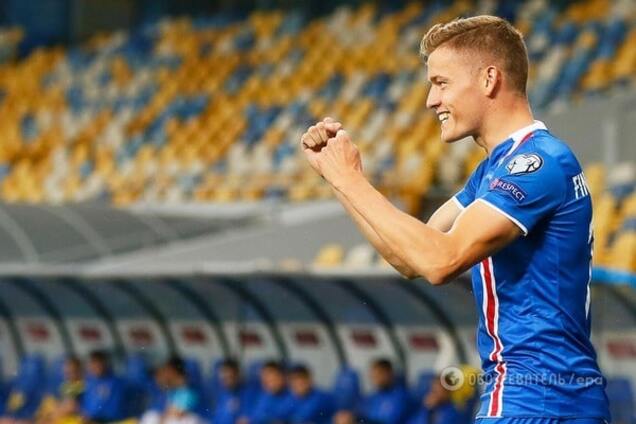 Исландский футболист забил нелепый гол сборной Украины в отборе ЧМ-2018: курьезное видео