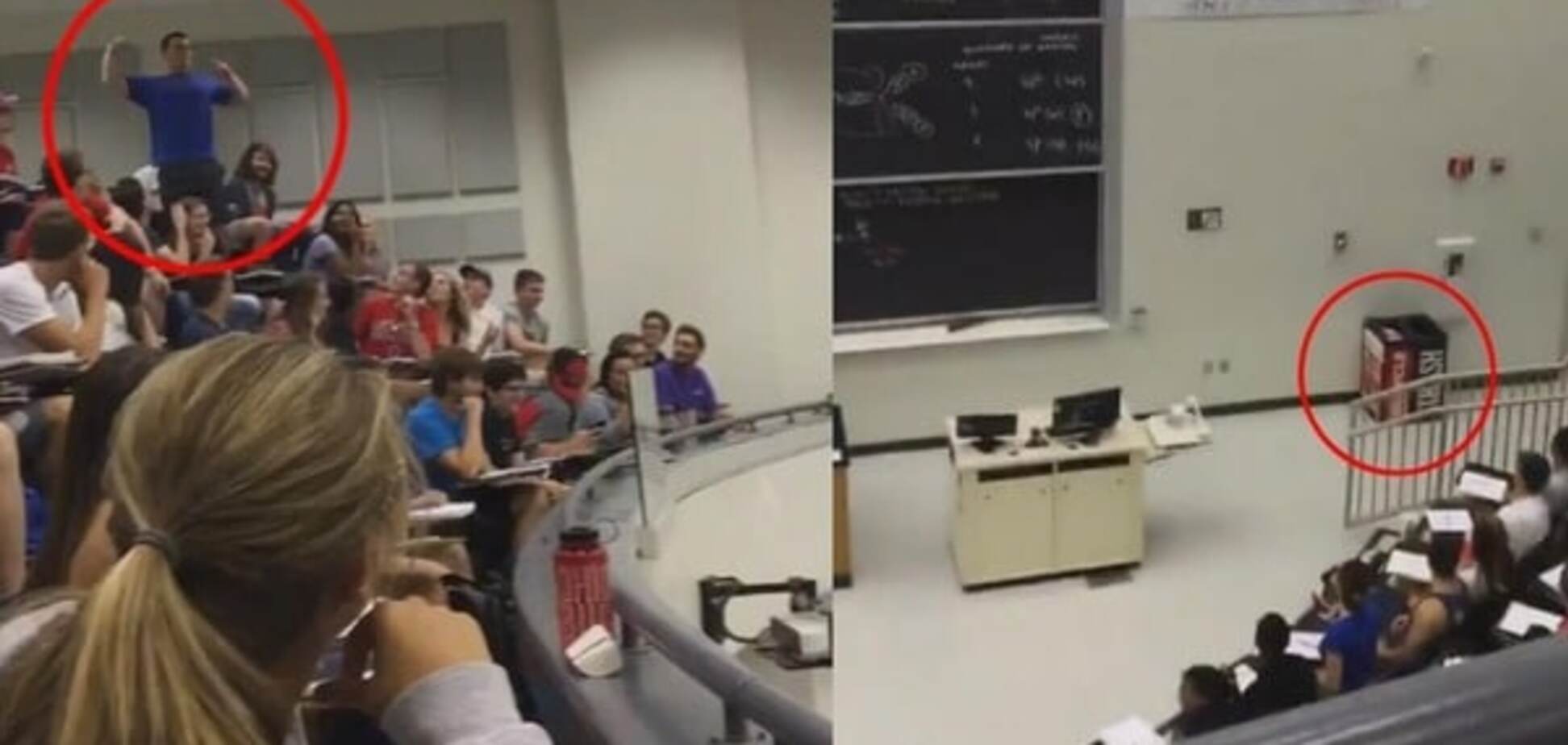 Спортсмен-студент обеспечил однокурсникам 'автомат', совершив невероятный бросок на паре: яркое видео