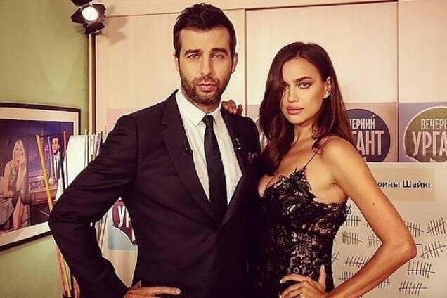Ирина Шейк в полупрозрачном платье чуть не задушила Ивана Урганта