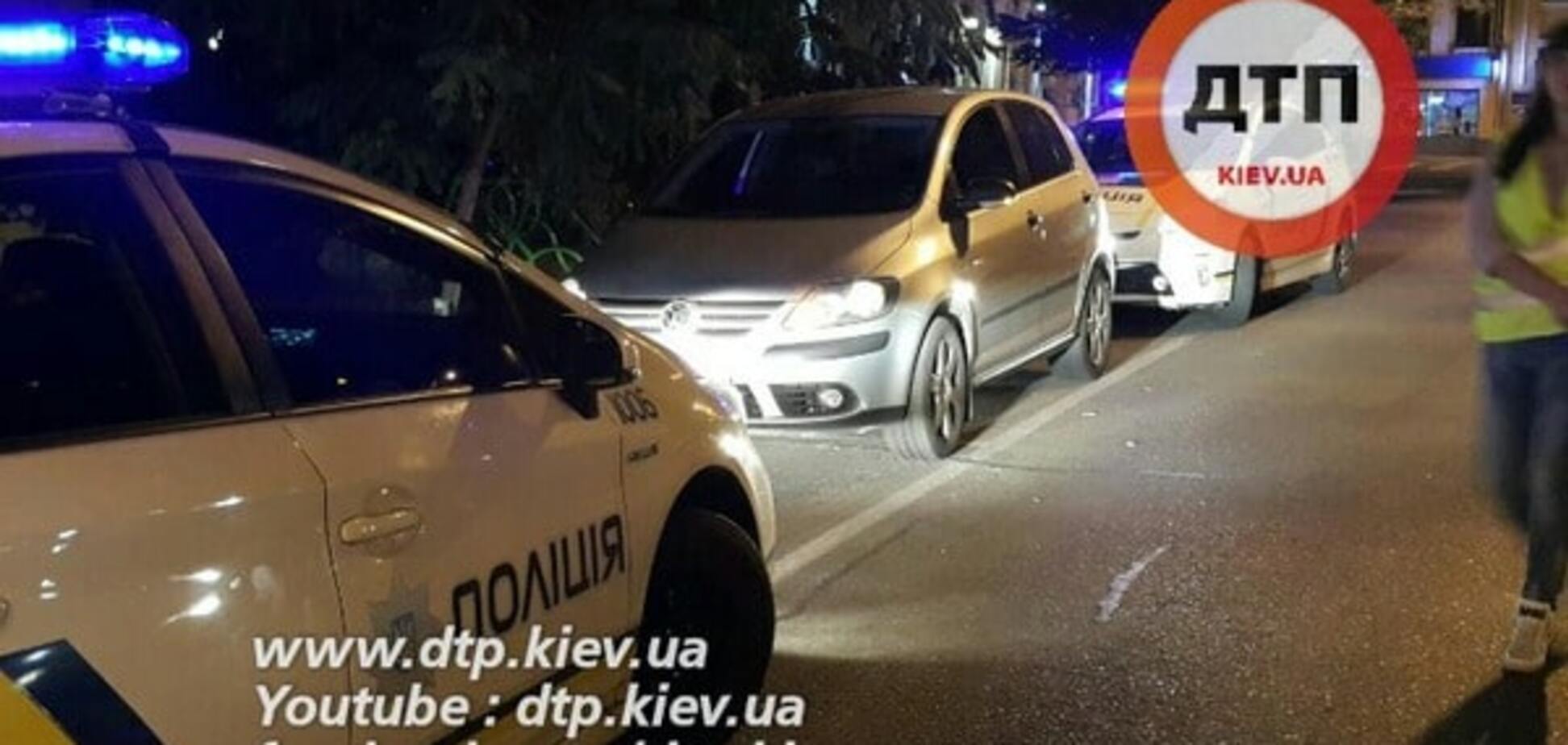 Устроили скандал: в центре Киева водитель выехал 'в лоб' патрульному авто. Опубликованы фото