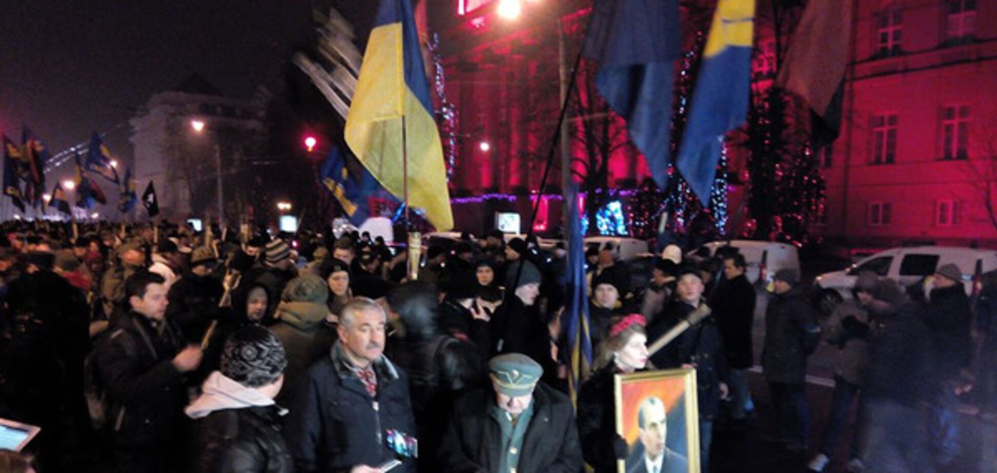 Факельное шествие в Киеве