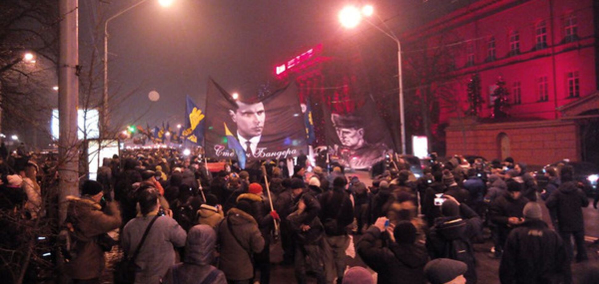 Факельный марш в Киеве