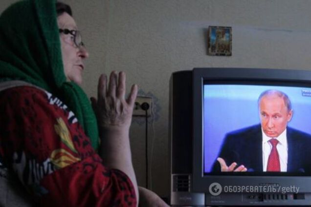 Путин в телевизоре