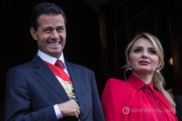 Энрике Пенья Ньето с супругой