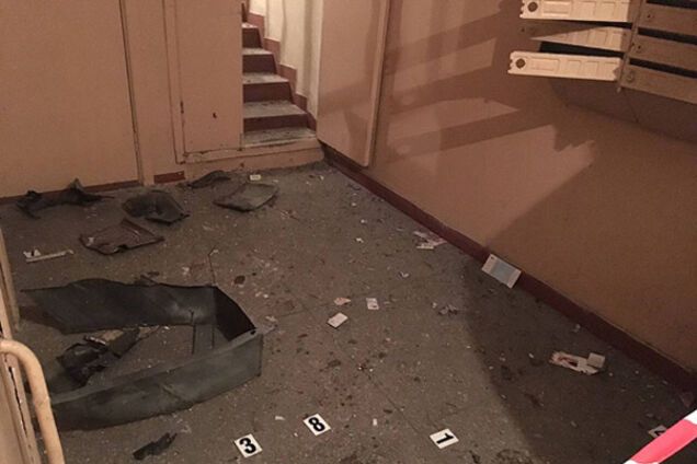 Место взрыва гранаты