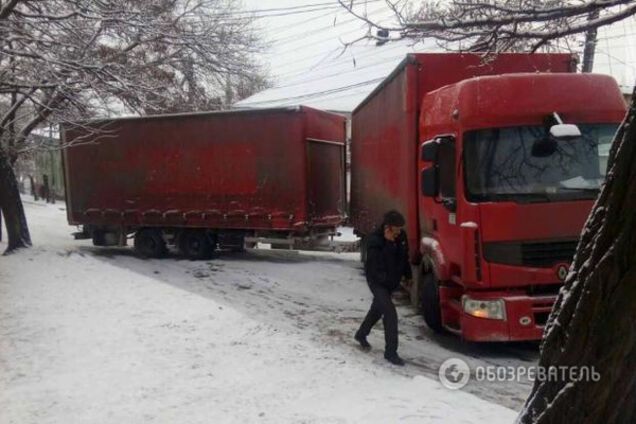 В Запорожской области 'сложилась' белорусская фура