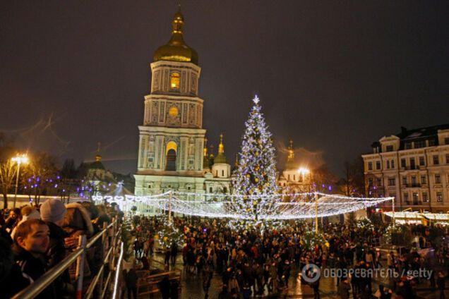 Елка на Софиевской площади