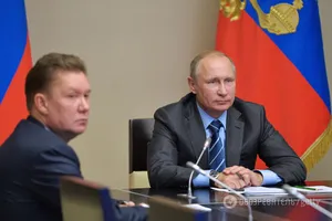 Алексей Миллер и Владимир Путин