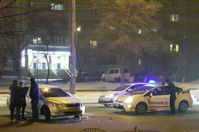 ДТП с полицией в Киеве