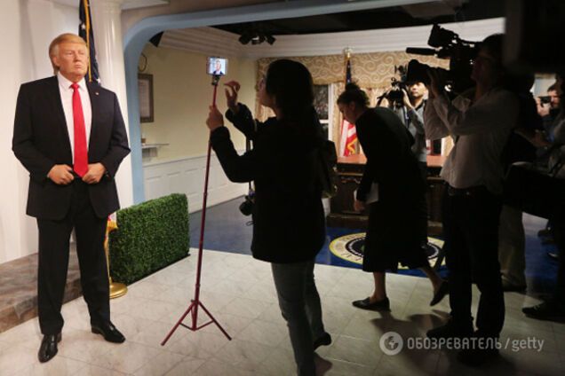 дональд трамп восковая фигура