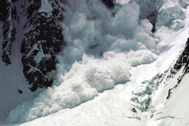 Лавина в Италии