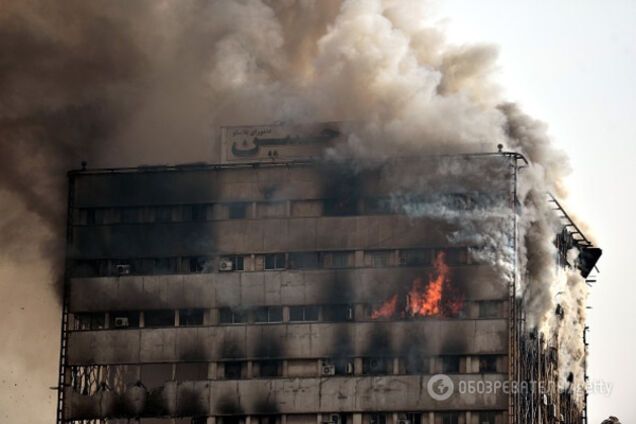 В Иране рухнула горящая высотка: 38 пострадавших