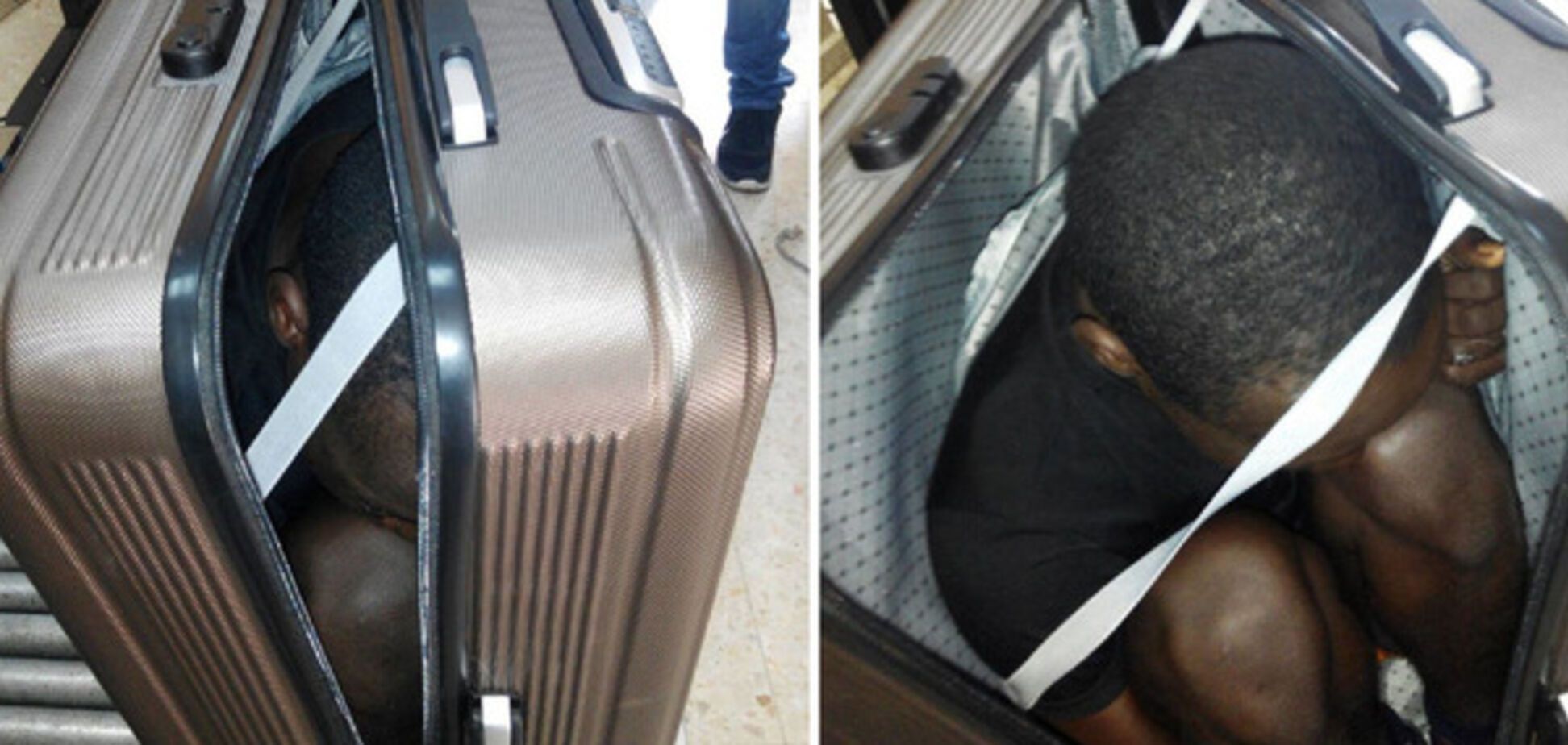 Испанская полиция нашла спрятанного в чемодане мигранта