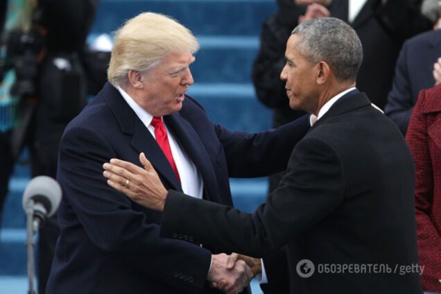 Дональд Трамп и Барак Обама