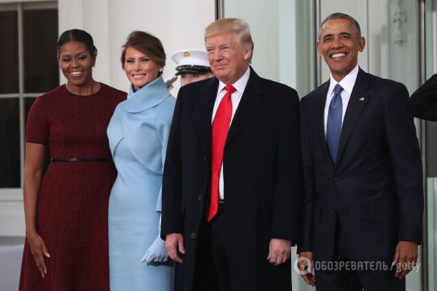 Мишель и Барак Обама, Дональд и Меланья Трамп
