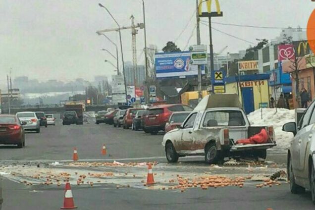 ДТП с яйцами в Киеве
