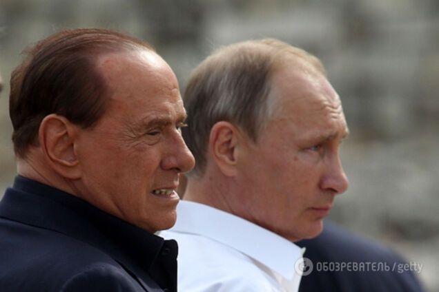 Берлусконі і Путін у Криму