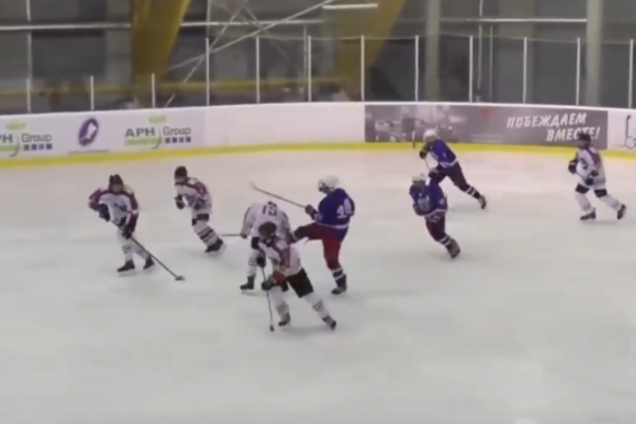 Драка в матче Юность Донбасс