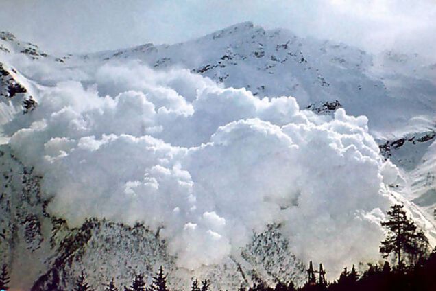 Лавина в Италии