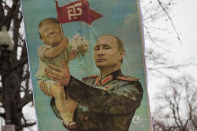 путин трамп карикатура