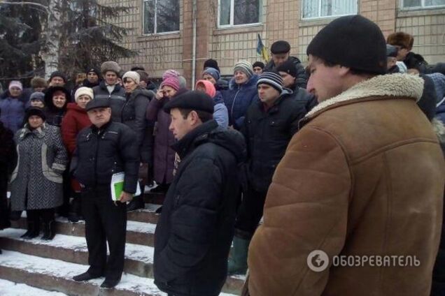 Протест бойцов АТО