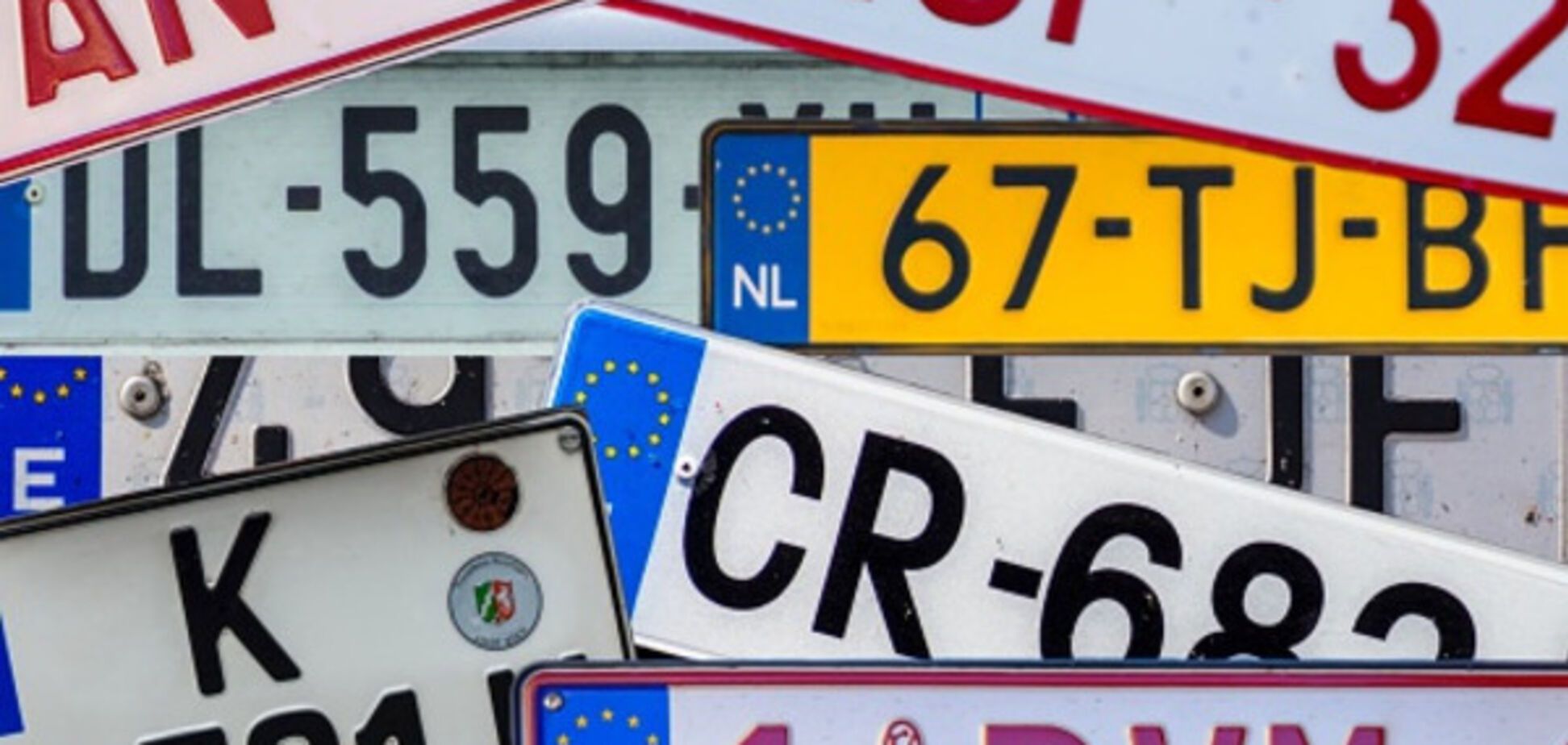 Регистрационные знаки для автомобилей ЕС