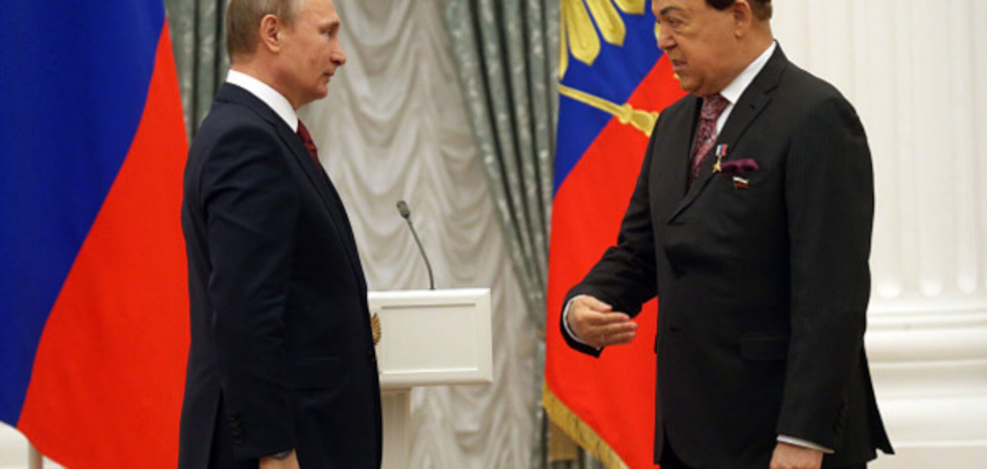 Иосиф Кобзон и Владимир Путин