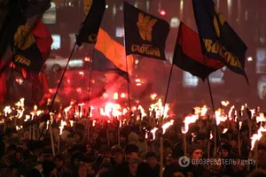 Факельное шествие в Киеве