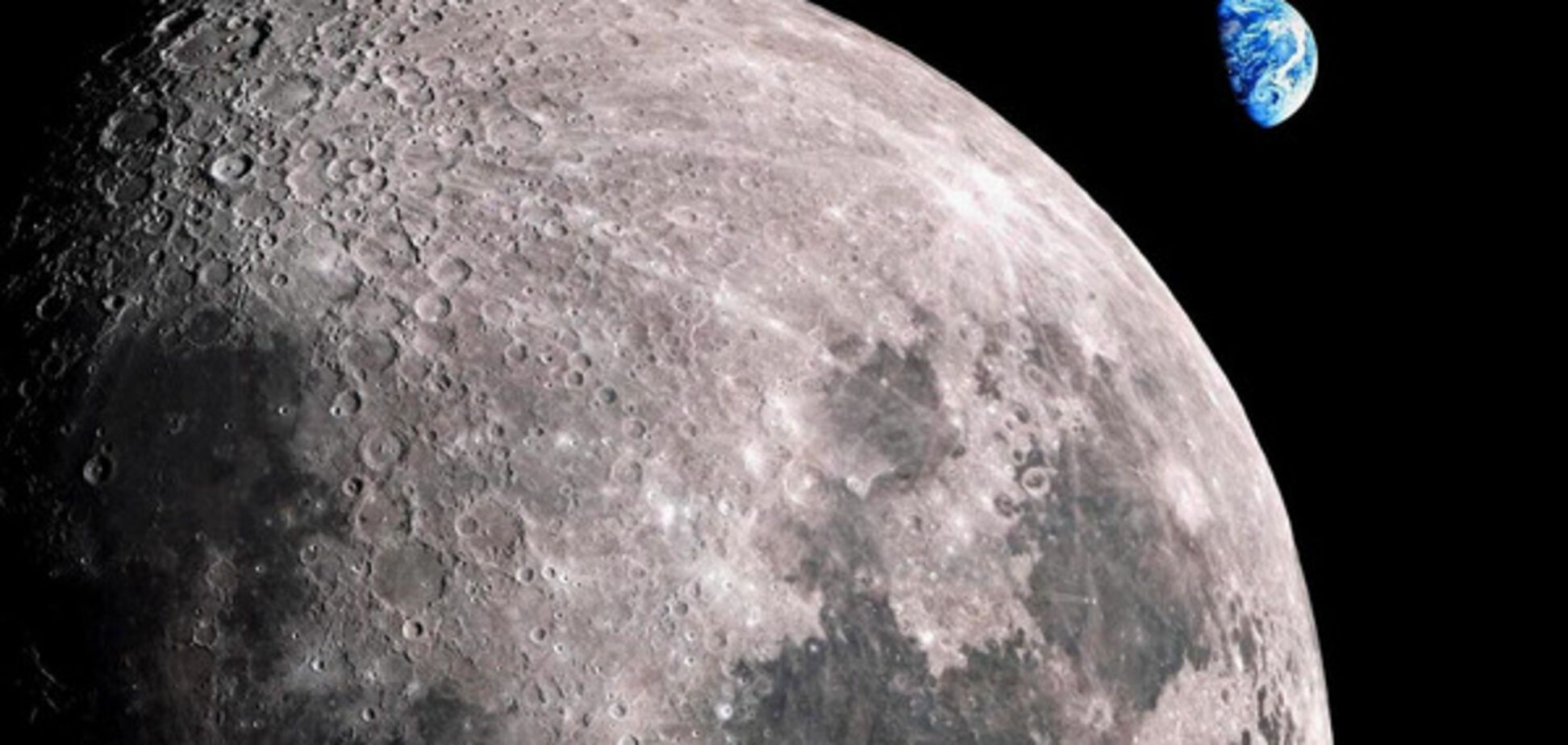 Луна, Земля, космос