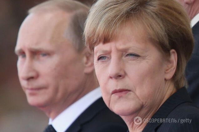 Путин и Меркель