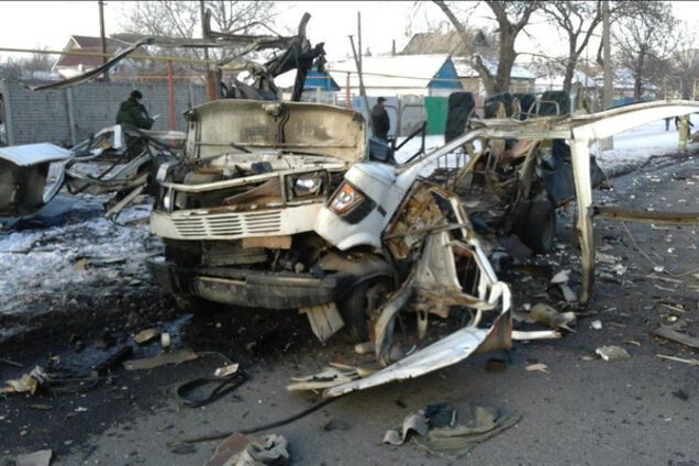 Взорванный автобус