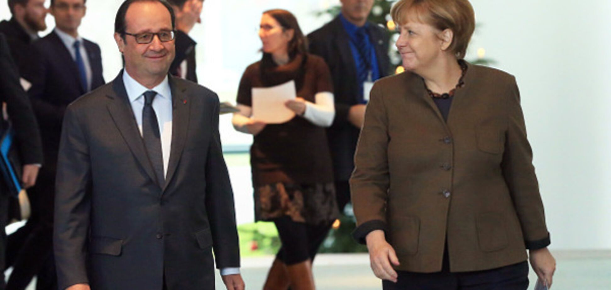 Франсуа Олланд і Ангела Меркель
