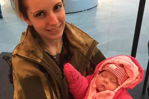 Яна Зінкевич з донькою