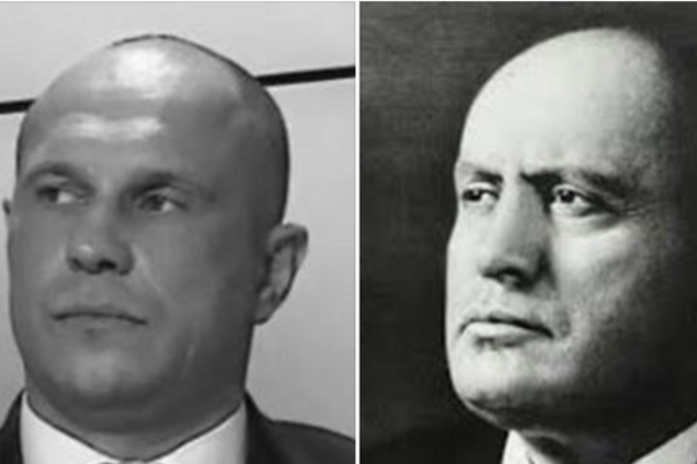 Илья Кива и Бенито Муссолини