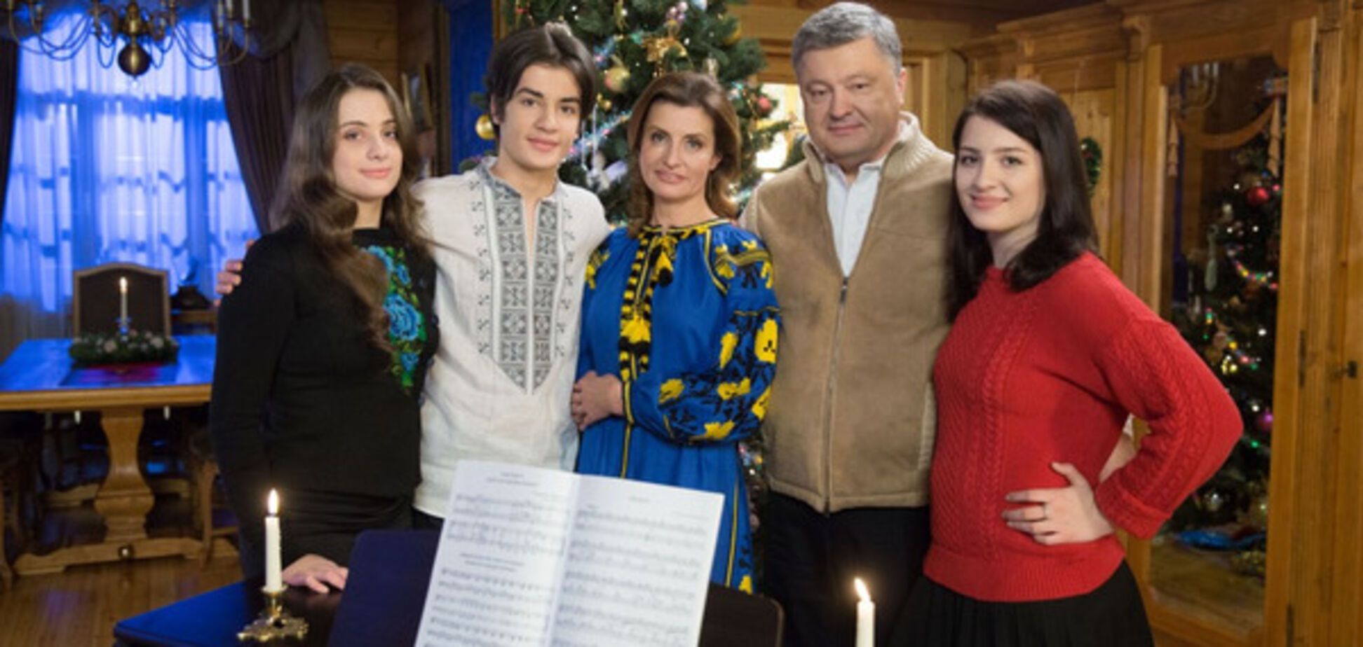 Петр Порошенко со своей семьей