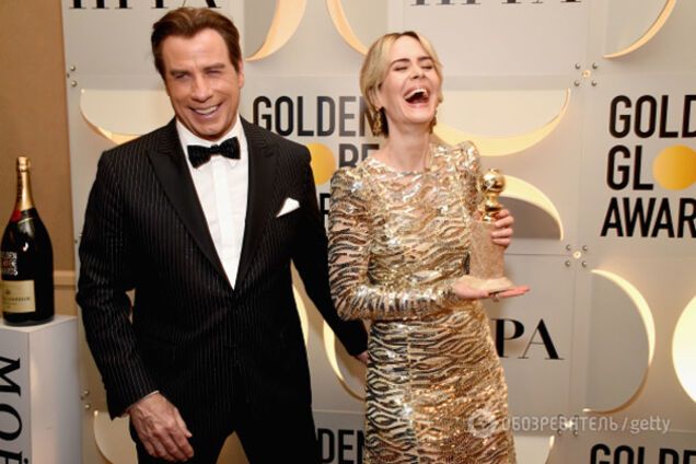 Джон Траволта и Сара Полсон