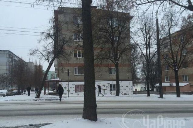 Місце вибуху в Рівному