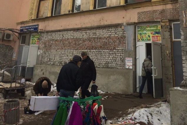 Здание мясного павильона Центрального рынка Луганска