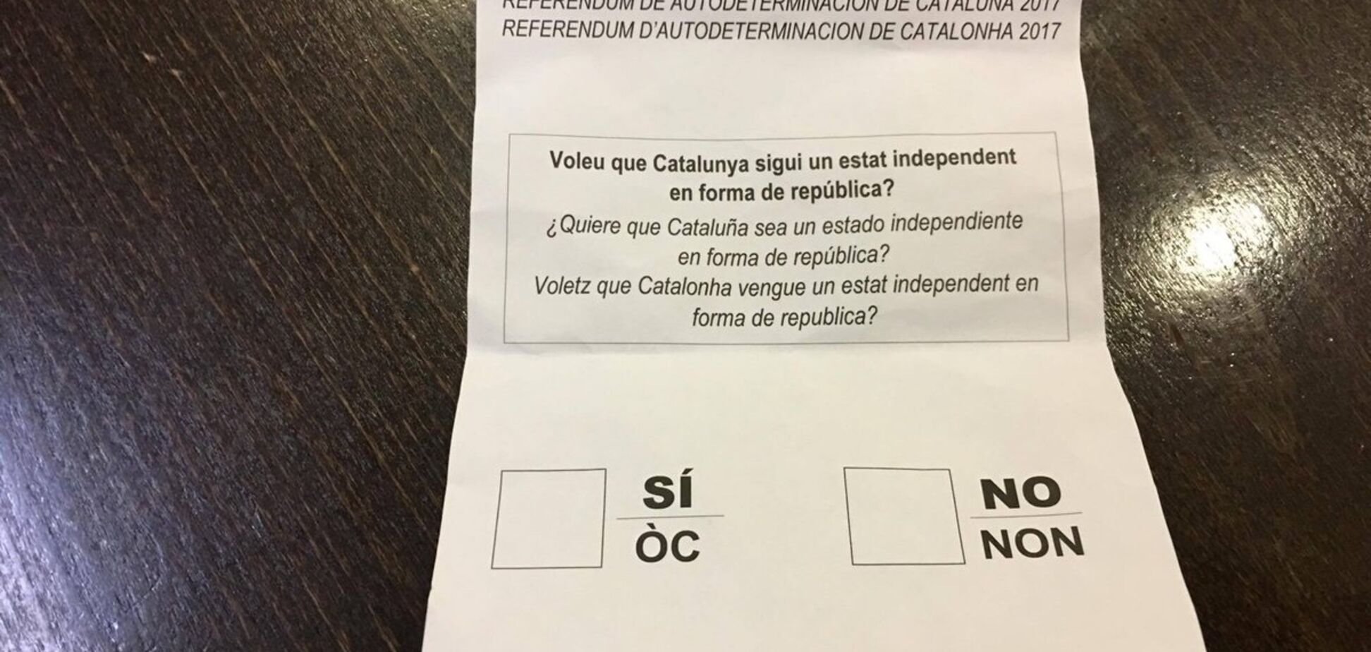 Бюллетень Каталония