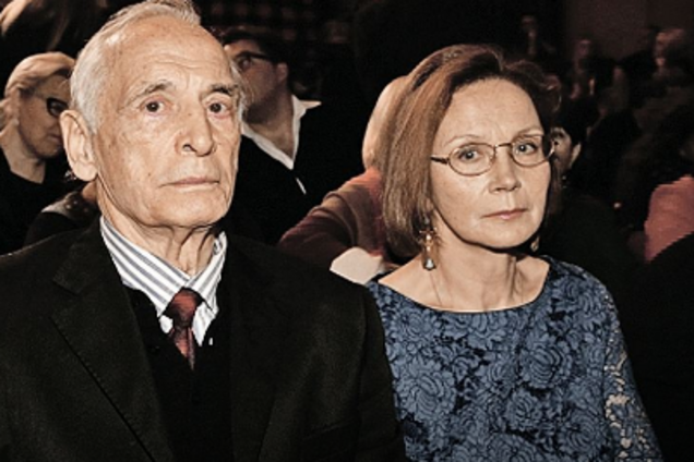 Василий Лановой с женой