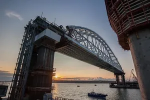 Строительство Керченского моста: появился новый элемент