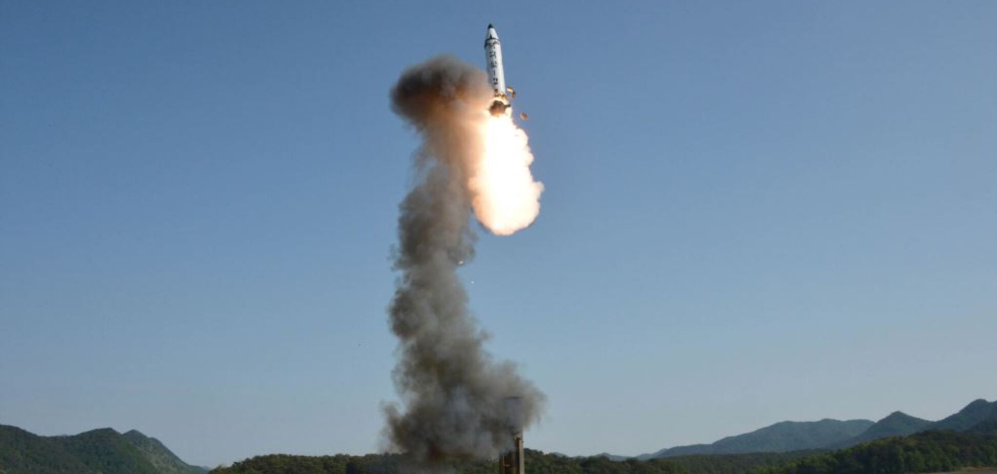 Запуск ракеты КНДР