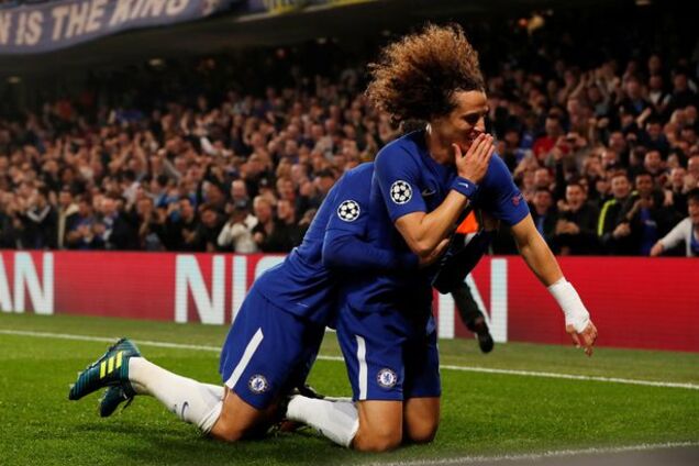 Давид Луис гол Роме