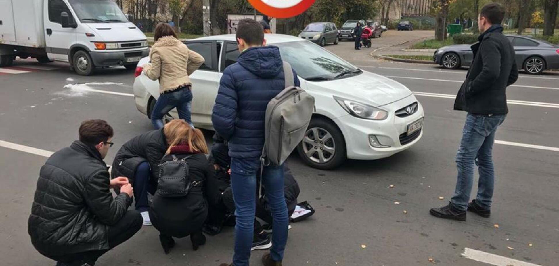 Харьков не научил: в Киеве произошло ДТП на пешеходном переходе