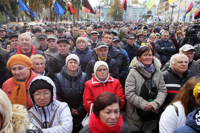 Участникам вече Саакашвили в Киеве платили деньги: видеофакт
