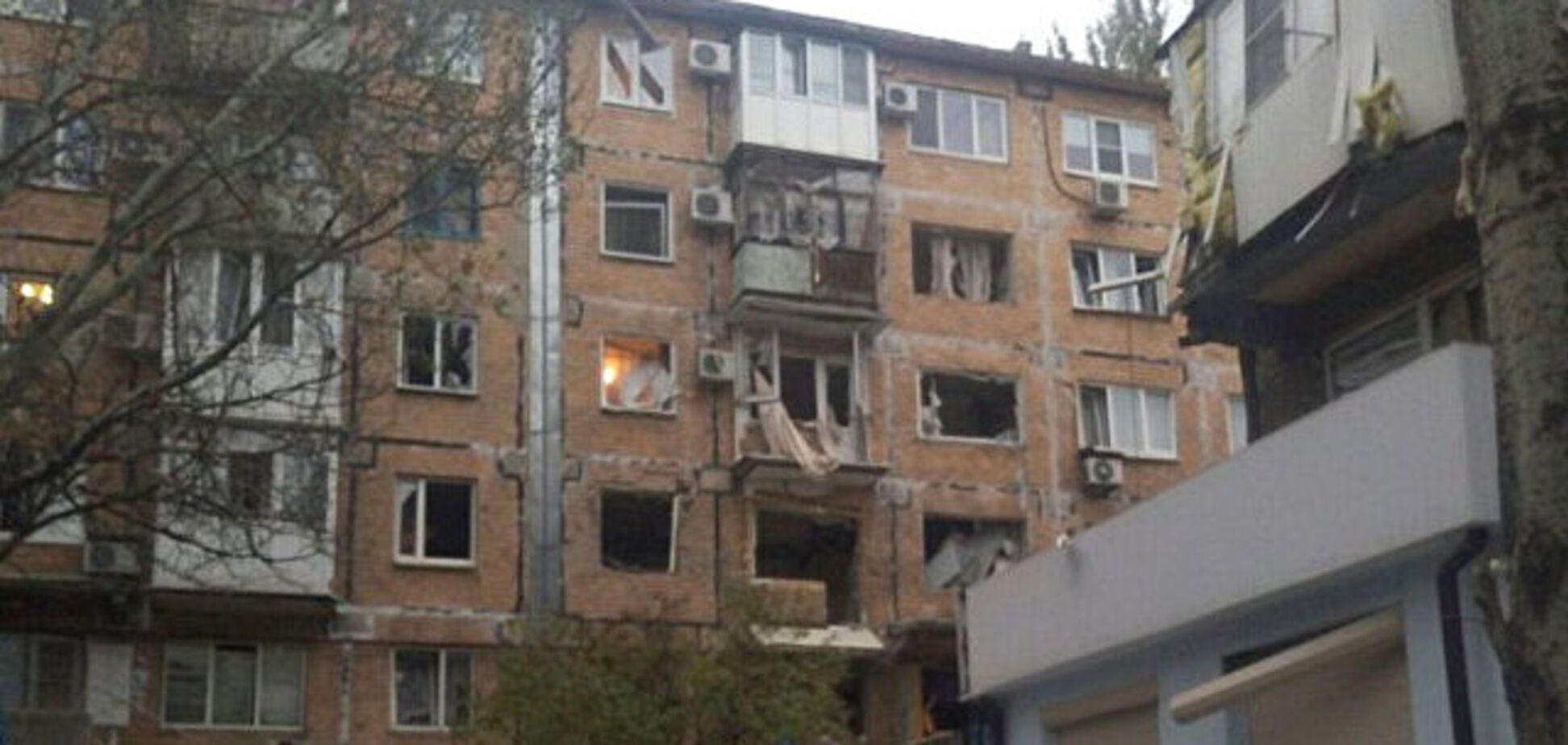У центрі Донецька пролунав потужний вибух