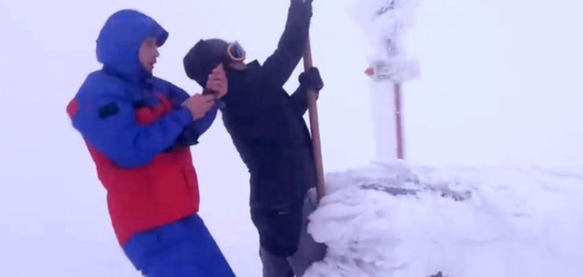 Зима уже здесь: появилось видео мощной снежной метели в Украине